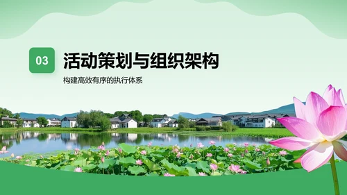 绿色商务风三下乡活动策划与实施方案PPT模板