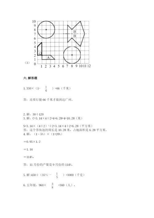 小学数学六年级上册期末卷含答案【满分必刷】.docx