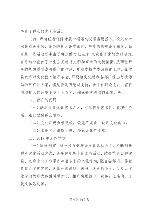 乡镇群众文化工作总结.docx