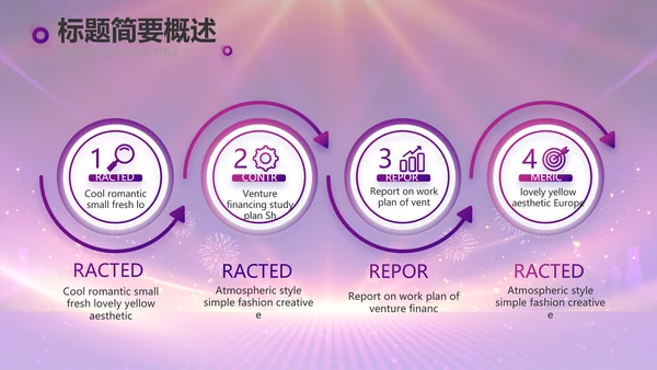 紫色励志业务启动大会战略合作策划PPT模板
