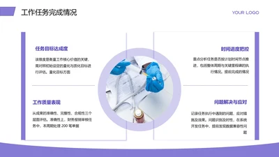 商务风含图片PPT矩阵