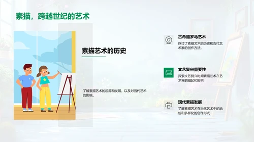 高中素描教学PPT模板