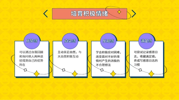 黄紫色插画风学生班会PPT模板