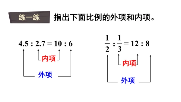 人教版数学六年级下册4.2.比例的基本性质课件（共27张PPT)