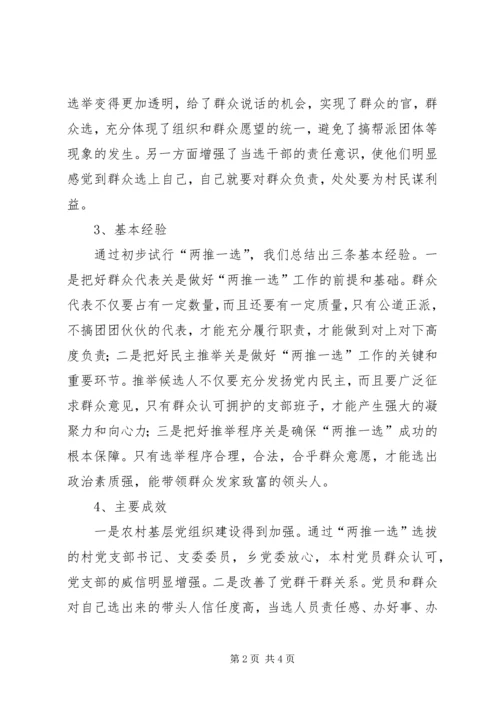 某乡试行村党支部换届选举情况汇报 (3).docx