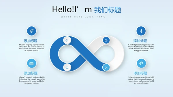 蓝色时尚牙科智能科技动态PPT