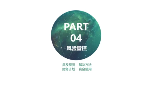 星空背景商业创业计划书通用PPT模板