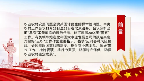 学习中央农村工作会议精神三农乡村振兴PPT