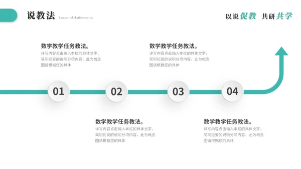绿色简约微粒体教师说课教学课件公开课教育培训ppt模板