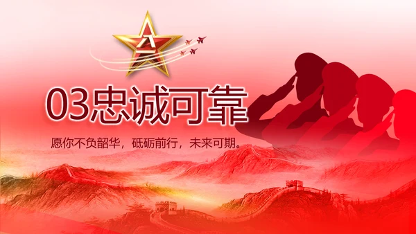 人民子弟兵军事部队动态PPT