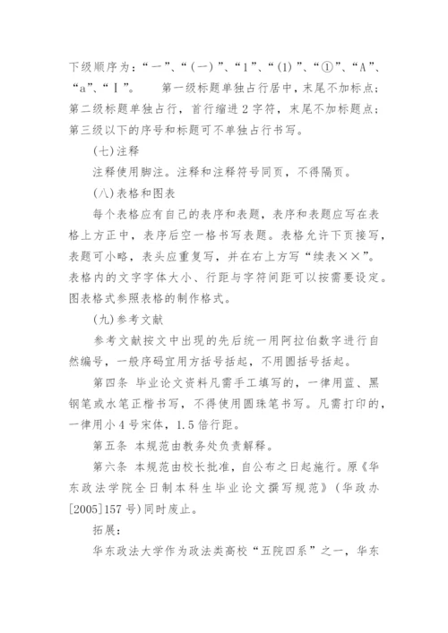 华东政法大学全日制本科生毕业论文格式.docx