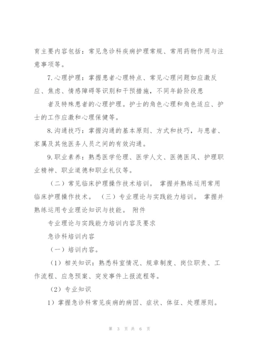 急诊科新入职护士培训计划.docx