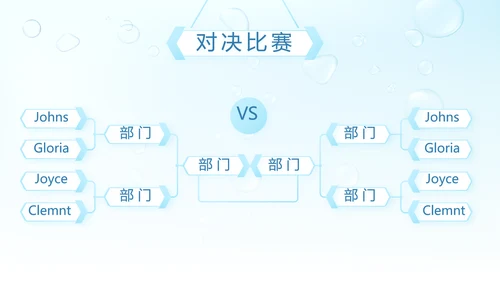 蓝色清爽小水珠风格护肤品产品介绍宣传PPT