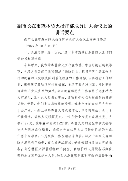 副市长在市森林防火指挥部成员扩大会议上的讲话要点 (2).docx