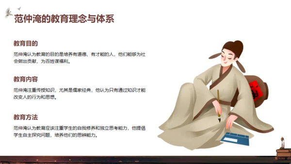范仲淹介绍通用PPT模板