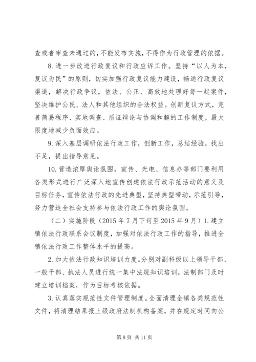乡镇年度依法行政治理工作计划.docx