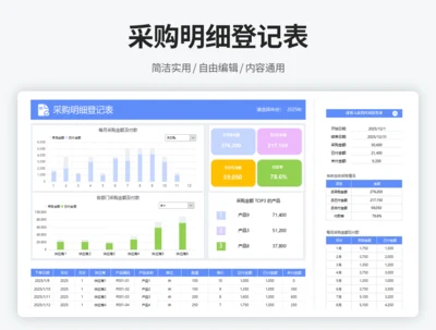 采购明细登记表