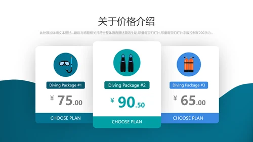 创意欧美风旅游夏日度假海滩三亚旅游宣传PPT