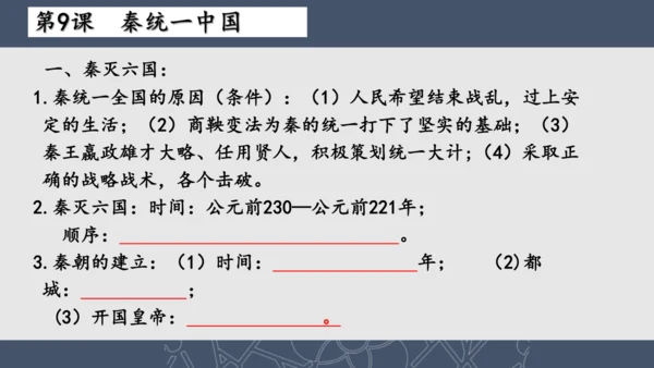 2024--2025学年七年级历史上册期中复习课件（1--11课   89张PPT）
