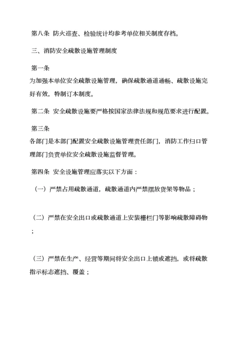 消防管理专项规章新规制度.docx