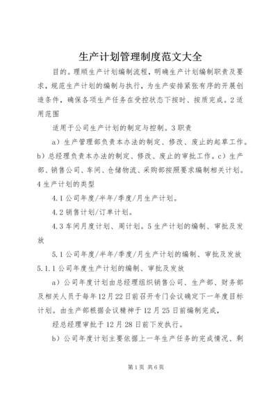 生产计划管理制度范文大全 (2).docx