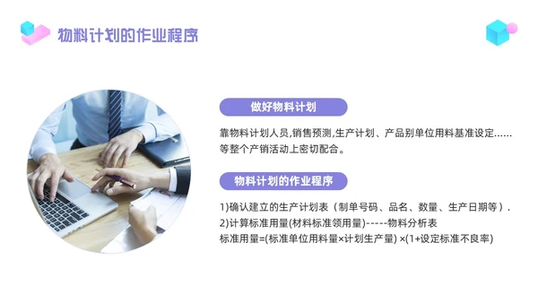 紫色简约物料管理PPT模板宣传PPT动态PPT