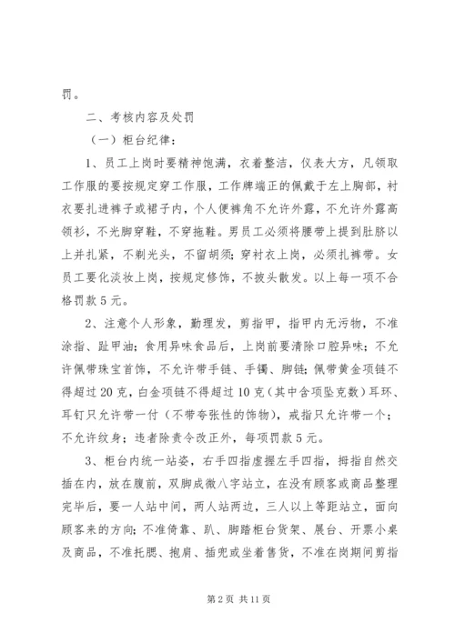 公司工作规范及岗位纪律奖惩条例.docx