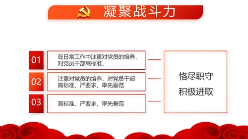 红色党员党支部选举换届大会工作总结汇报PPT