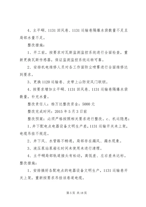 节后自查隐患整改方案.docx