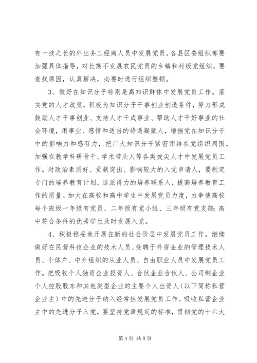 新形势党员发展意见 (2).docx