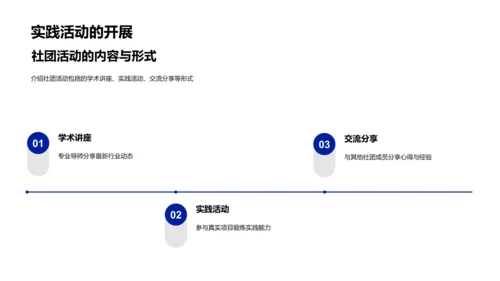 社团活动目标与价值PPT模板