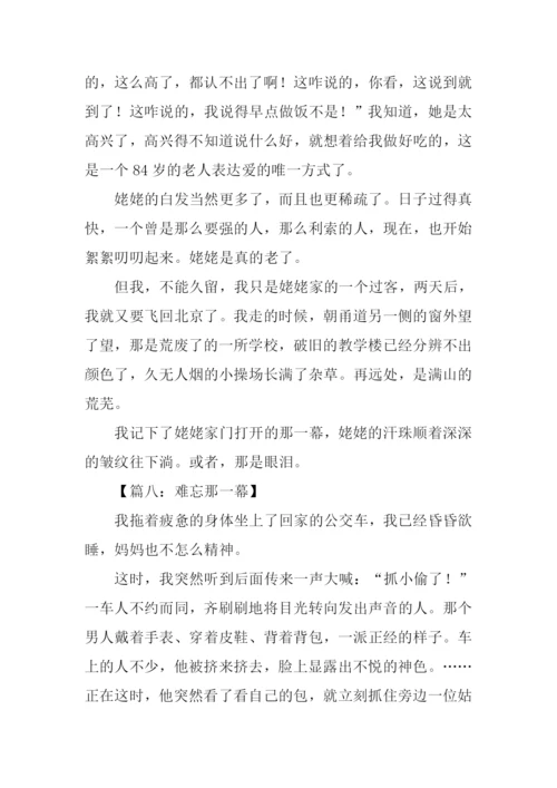 难忘那一幕作文500字.docx