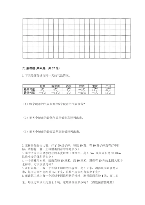 冀教版六年级下册数学 期末检测卷附完整答案【全国通用】.docx