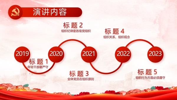 红领巾心向党少先队员童心向党PPT动态模板