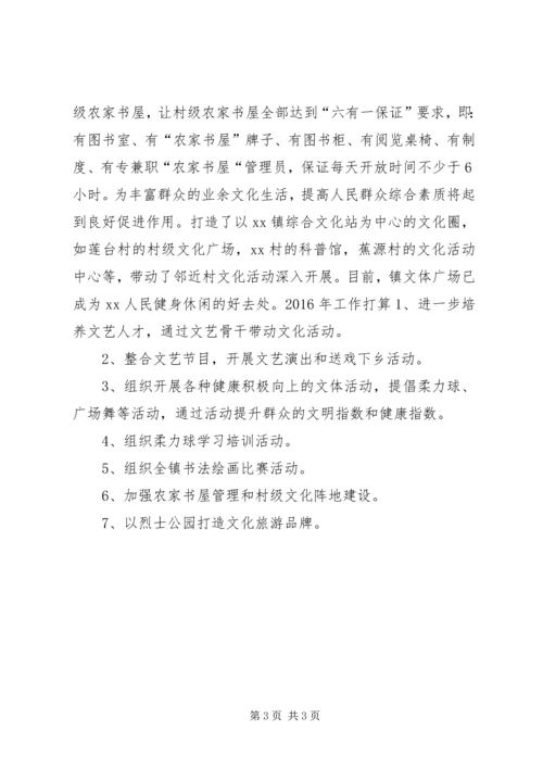 乡镇综合文化站年度工作总结.docx