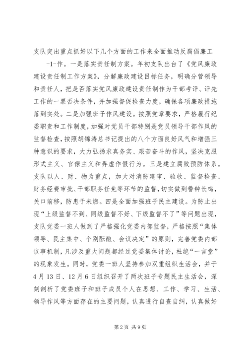 消防部队党风廉政建设工作实践思考 (4).docx