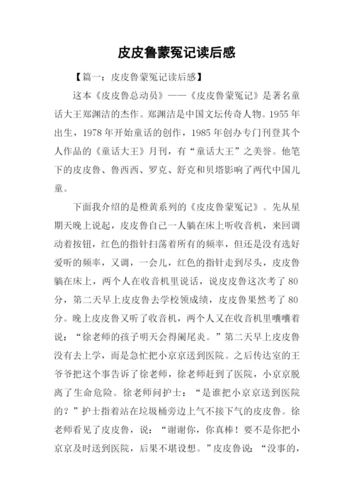 皮皮鲁蒙冤记读后感.docx