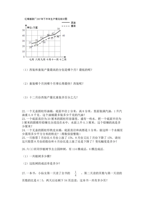 小升初数学应用题50道附答案【满分必刷】.docx