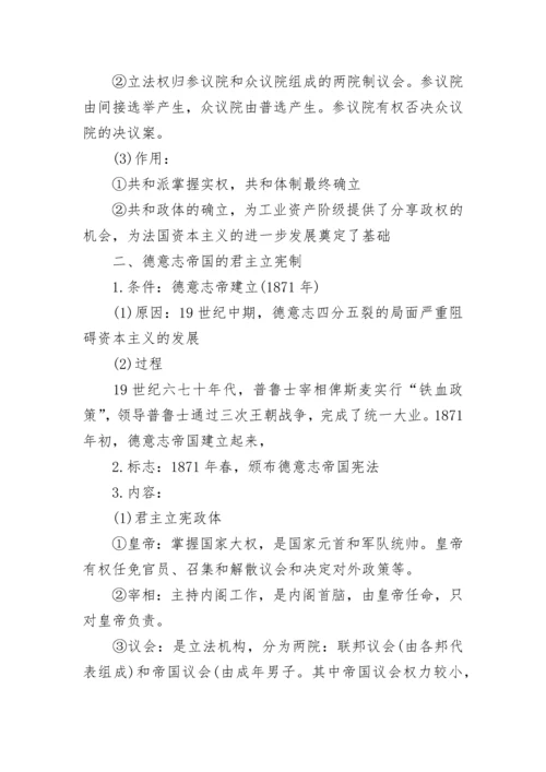 高一历史重点知识点归纳.docx