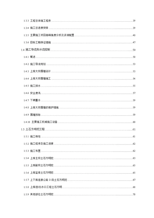 抽水蓄能电站施工组织设计