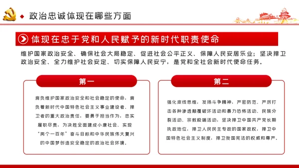对党忠诚以政治忠诚坚定维护核心党建党课ppt