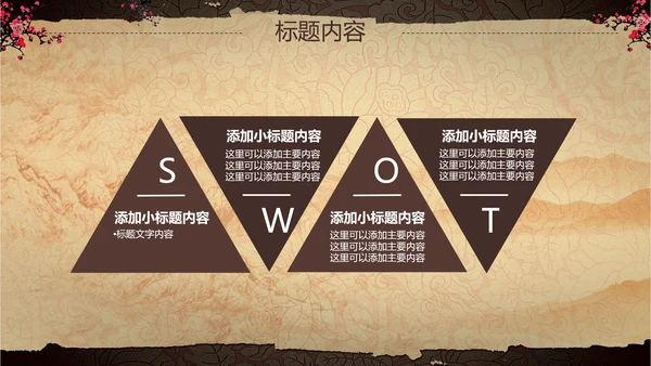 古典复古中国风兵马俑ppt动态模板