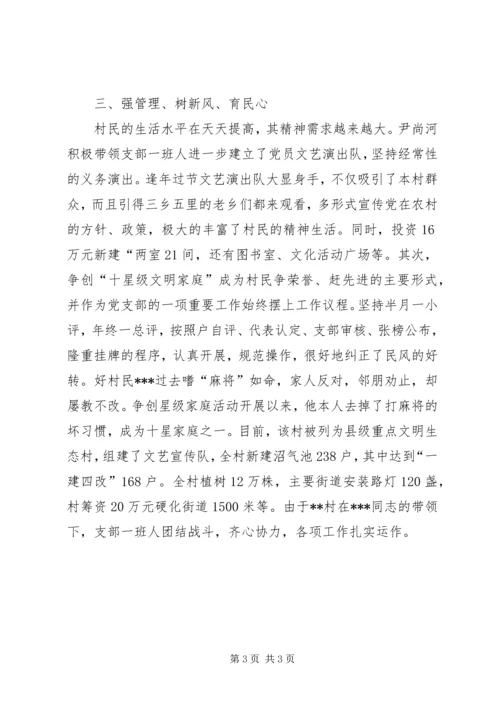 村党支部书记简要事迹纪实 (3).docx