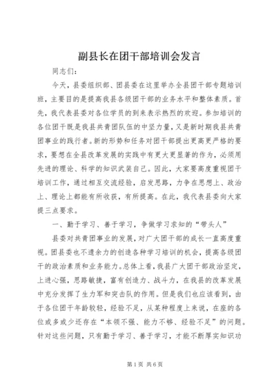 副县长在团干部培训会发言.docx