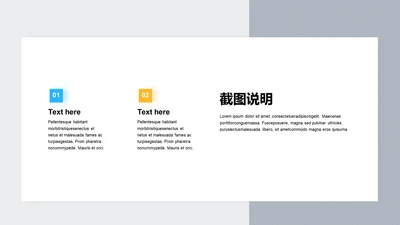 扁平PPT截图说明