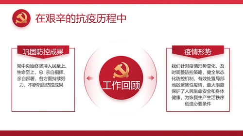 红色党建政府部门工作汇报动态PPT