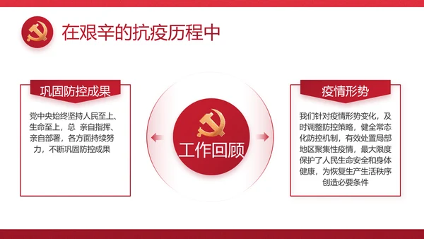 红色党建政府部门工作汇报动态PPT