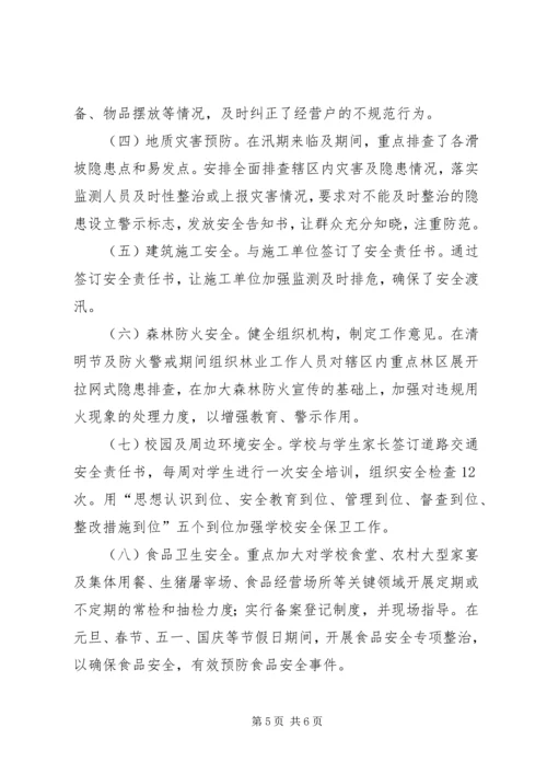 乡镇年度安全工作总结.docx