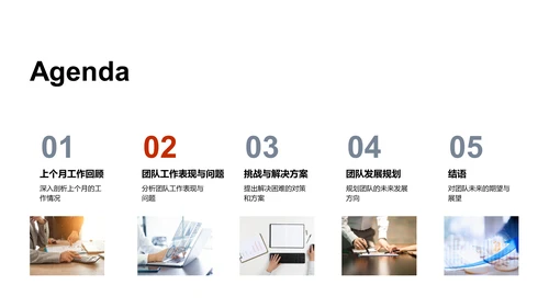 月度人资工作汇报PPT模板