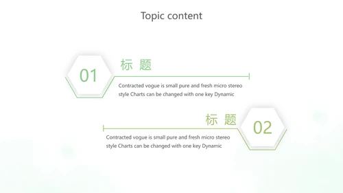 绿色小清新述职报告动态PPT模板